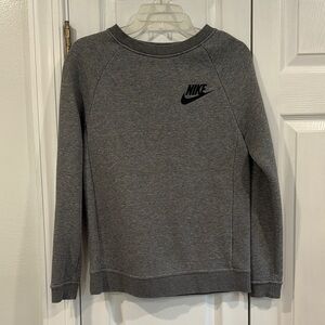 Nike Grey Logo Sweatshirt - Size XS